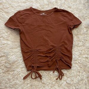 Hollister Cinched Cropped T-shirt